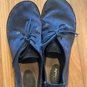 Clark’s suede everyday shoes